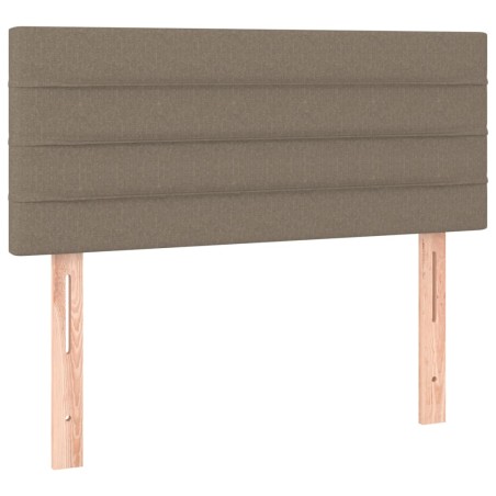 vidaXL Cabecero de tela gris taupe 90x5x78/88 cm
