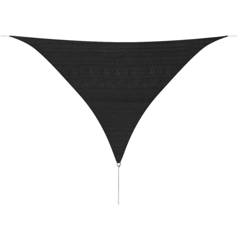vidaXL Toldo de vela triangular 3,6x3,6x3,6 m HDPE gris antracita vidaXL Toldo de vela triangular 3,6x3,6x3,6 m HDPE gris antracita