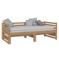 vidaXL Sofá cama extraíble madera de pino marrón miel 2x(90x200) cm vidaXL Sofá cama extraíble madera de pino marrón miel 2x(90x200) cm