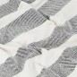 vidaXL Manta a rayas algodón gris antracita 220x250 cm vidaXL Manta a rayas algodón gris antracita 220x250 cm