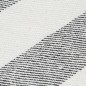 vidaXL Manta a rayas algodón gris antracita 220x250 cm vidaXL Manta a rayas algodón gris antracita 220x250 cm