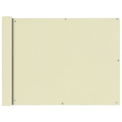 vidaXL Toldo para balcón tela oxford 90x600 cm crema