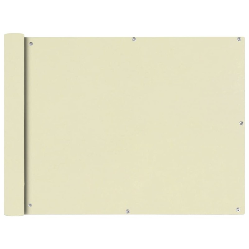 vidaXL Toldo para balcón tela oxford 90x600 cm crema vidaXL Toldo para balcón tela oxford 90x600 cm crema