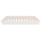 vidaXL Estructura de cama doble pequeña madera maciza blanca 120x190cm vidaXL Estructura de cama doble pequeña madera maciza blanca 120x190cm