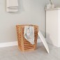 vidaXL Taburete de baño madera maciza de nogal 40,5x40,5x56 cm