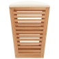 vidaXL Taburete de baño madera maciza de nogal 40,5x40,5x56 cm