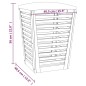vidaXL Taburete de baño madera maciza de nogal 40,5x40,5x56 cm