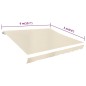 vidaXL Toldo de lona blanco crema 6x3 m (sin estructura) vidaXL Toldo de lona blanco crema 6x3 m (sin estructura)