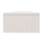 vidaXL Soporte de monitor madera maciza de pino blanco 100x24x13 cm vidaXL Soporte de monitor madera maciza de pino blanco 100x24x13 cm