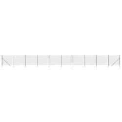 vidaXL Cerca de alambre de acero galvanizado gris antracita 1,6x25 m