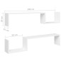 vidaXL Estantes de pared 2 uds madera contrachapada blanco 100x15x20cm vidaXL Estantes de pared 2 uds madera contrachapada blanco 100x15x20cm