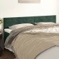 vidaXL Cabeceros 2 unidades de terciopelo verde oscuro 80x5x78/88 cm vidaXL Cabeceros 2 unidades de terciopelo verde oscuro 80x5x78/88 cm
