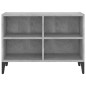 vidaXL Mueble de TV con patas metal gris hormigón 69,5x30x50 cm vidaXL Mueble de TV con patas metal gris hormigón 69,5x30x50 cm