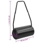 vidaXL Rodillo para césped con mango acero y hierro negro 42 L vidaXL Rodillo para césped con mango acero y hierro negro 42 L
