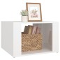 vidaXL Mesita de noche madera contrachapada blanco brillo 57x55x36 cm vidaXL Mesita de noche madera contrachapada blanco brillo 57x55x36 cm