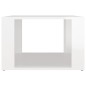 vidaXL Mesita de noche madera contrachapada blanco brillo 57x55x36 cm vidaXL Mesita de noche madera contrachapada blanco brillo 57x55x36 cm