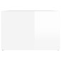 vidaXL Mesita de noche madera contrachapada blanco brillo 57x55x36 cm vidaXL Mesita de noche madera contrachapada blanco brillo 57x55x36 cm