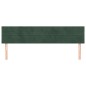 vidaXL Cabeceros 2 unidades de terciopelo verde oscuro 80x5x78/88 cm vidaXL Cabeceros 2 unidades de terciopelo verde oscuro 80x5x78/88 cm