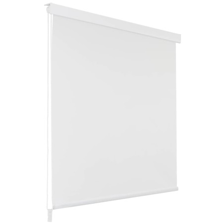 vidaXL Persiana enrollable de ducha blanco 100x240 cm