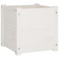 vidaXL Jardineras 2 uds madera maciza de pino blanco 40x40x40 cm vidaXL Jardineras 2 uds madera maciza de pino blanco 40x40x40 cm