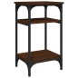 vidaXL Mesa auxiliar madera contrachapada roble marrón 35x30x60 cm vidaXL Mesa auxiliar madera contrachapada roble marrón 35x30x60 cm