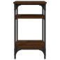 vidaXL Mesa auxiliar madera contrachapada roble marrón 35x30x60 cm vidaXL Mesa auxiliar madera contrachapada roble marrón 35x30x60 cm