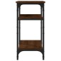 vidaXL Mesa auxiliar madera contrachapada roble marrón 35x30x60 cm vidaXL Mesa auxiliar madera contrachapada roble marrón 35x30x60 cm