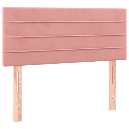 vidaXL Cabecero de terciopelo rosa 90x5x78/88 cm