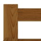 vidaXL Estructura de cama madera maciza pino marrón miel 200x200 cm