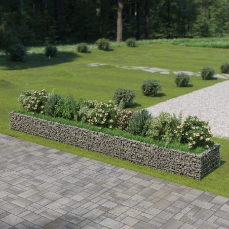 vidaXL Arriate de gaviones de acero 540x90x50 cm