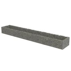 vidaXL Arriate de gaviones de acero 540x90x50 cm