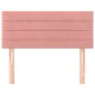 vidaXL Cabecero de terciopelo rosa 90x5x78/88 cm vidaXL Cabecero de terciopelo rosa 90x5x78/88 cm