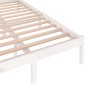 vidaXL Estructura de cama madera maciza de pino blanco 120x200 cm vidaXL Estructura de cama madera maciza de pino blanco 120x200 cm