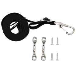vidaXL Correas para toldo bimini 2 unidades tela y acero inoxidable