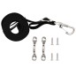 vidaXL Correas para toldo bimini 2 unidades tela y acero inoxidable