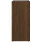 vidaXL Aparador de madera contrachapada marrón roble 80x33x70 cm