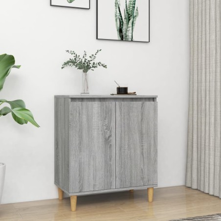 vidaXL Aparador de madera contrachapada gris Sonoma 60x35x70 cm