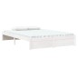 vidaXL Estructura de cama de madera maciza blanca 140x190 cm vidaXL Estructura de cama de madera maciza blanca 140x190 cm