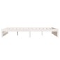 vidaXL Estructura de cama de madera maciza blanca 140x190 cm vidaXL Estructura de cama de madera maciza blanca 140x190 cm