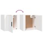 vidaXL Mesita de noche de pared blanca 50x30x47 cm vidaXL Mesita de noche de pared blanca 50x30x47 cm