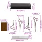 vidaXL Set de tijeras de peluquería canina 5 piezas acero inoxidable vidaXL Set de tijeras de peluquería canina 5 piezas acero inoxidable