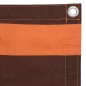 vidaXL Toldo para balcón tela oxford naranja y marrón 75x300 cm vidaXL Toldo para balcón tela oxford naranja y marrón 75x300 cm