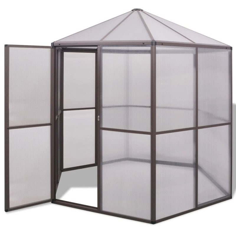 vidaXL Invernadero de aluminio 240x211x232 cm vidaXL Invernadero de aluminio 240x211x232 cm