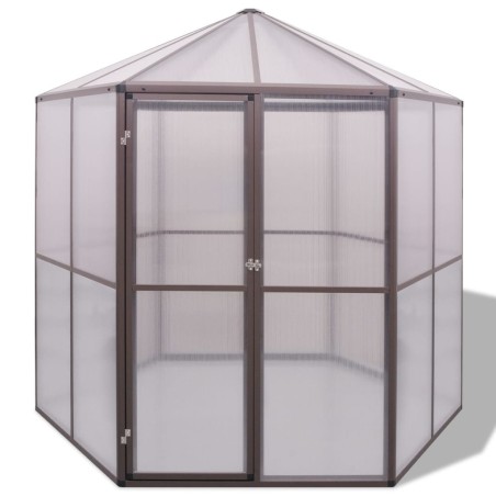 vidaXL Invernadero de aluminio 240x211x232 cm