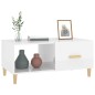 vidaXL Mesa de centro madera contrachapada blanco brillo 89,5x50x40 cm vidaXL Mesa de centro madera contrachapada blanco brillo 89,5x50x40 cm