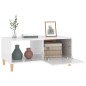 vidaXL Mesa de centro madera contrachapada blanco brillo 89,5x50x40 cm vidaXL Mesa de centro madera contrachapada blanco brillo 89,5x50x40 cm