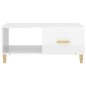 vidaXL Mesa de centro madera contrachapada blanco brillo 89,5x50x40 cm vidaXL Mesa de centro madera contrachapada blanco brillo 89,5x50x40 cm