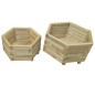 vidaXL Juego de arriates 2 unidades madera de pino impregnada vidaXL Juego de arriates 2 unidades madera de pino impregnada