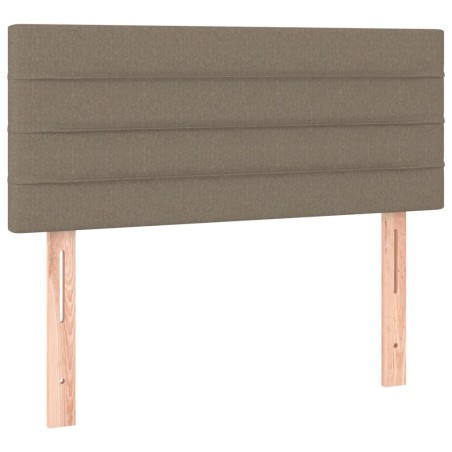 vidaXL Cabecero de tela gris taupe 100x5x78/88 cm
