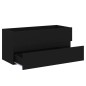 vidaXL Armario para lavabo madera contrachapada negro100x38,5x45 cm vidaXL Armario para lavabo madera contrachapada negro100x38,5x45 cm